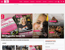 Tablet Screenshot of k9magazine.com